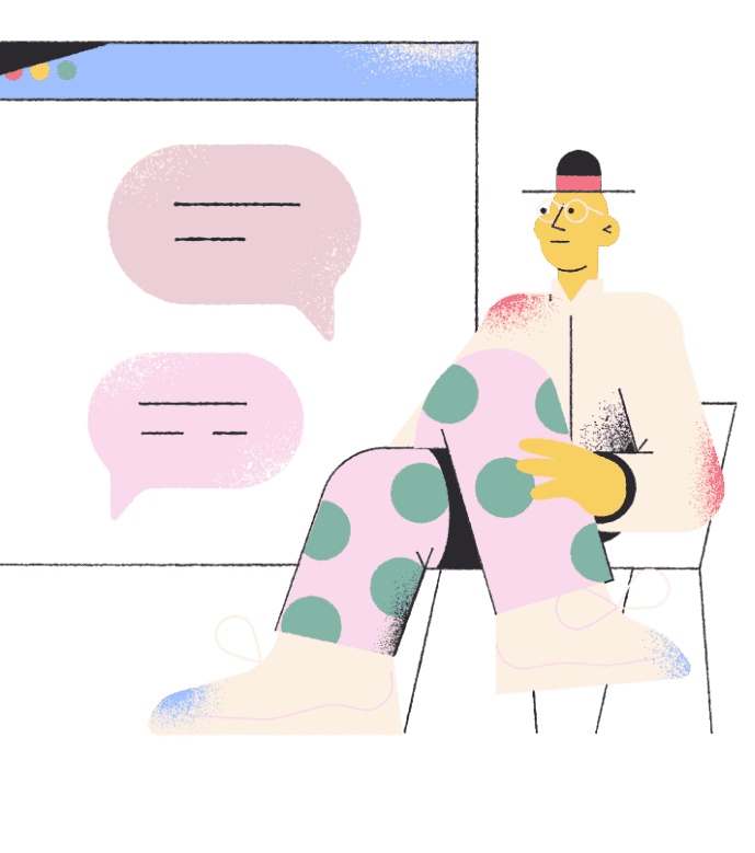 Online Service Chat Support An image of a friendly online service chat interface, representing The Match Guy's commitment to providing personalized and accessible support to medical students and doctors throughout their residency application process.