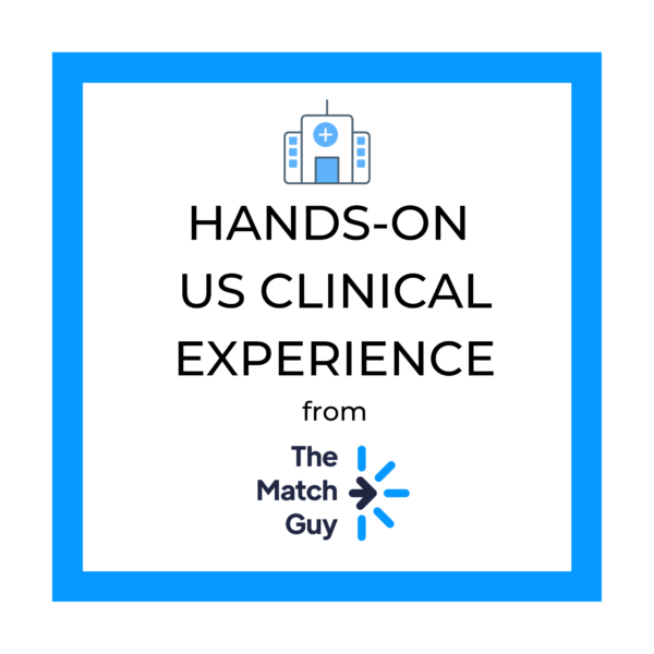 Hands-on US Clinical Experience An image promoting hands-on U.S. Clinical Experience (USCE) rotations, featuring a dynamic visual representation of clinical rotations, highlighting the opportunities and hands-on experiences available for medical trainees.